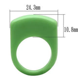 LO2384 - Resin Ring with Synthetic Synthetic Stone in Multi Color - Alamode - Flyclothing LLC