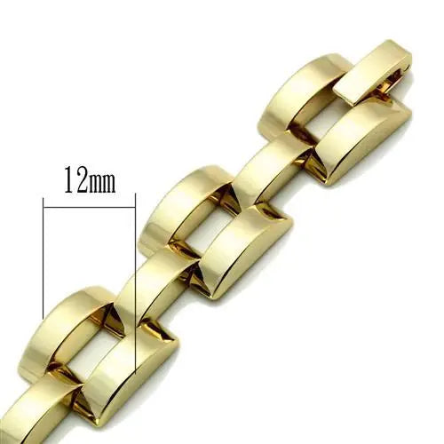 LO2425 - Gold Brass Bracelet with No Stone - Alamode - Flyclothing LLC