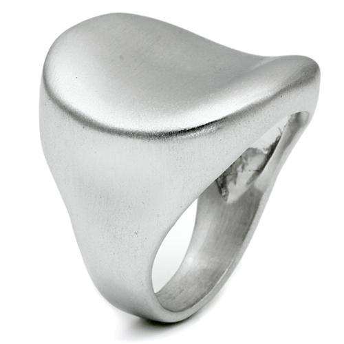 LO2435 - Rhodium+Brushed Brass Ring with No Stone - Alamode - Flyclothing LLC