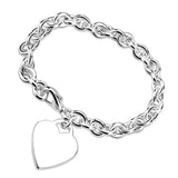 LO2549 - Silver Brass Bracelet with No Stone - Alamode - Flyclothing LLC