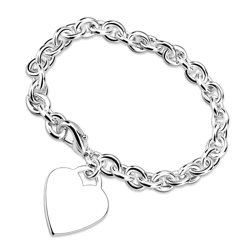 LO2549 - Silver Brass Bracelet with No Stone - Alamode