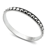 LO2620 - Rhodium Brass Bangle with No Stone - Alamode - Flyclothing LLC