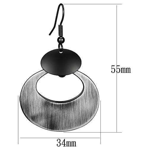 LO2658 - Special Color Iron Earrings with No Stone - Alamode - Flyclothing LLC