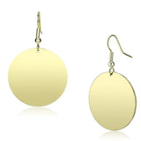 LO2705 - Gold Iron Earrings with No Stone - Alamode - Flyclothing LLC