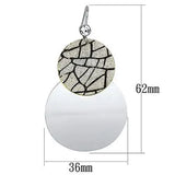 LO2723 - Gold+Rhodium Iron Earrings with Top Grade Crystal in Clear - Alamode - Flyclothing LLC