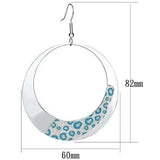 LO2728 - Rhodium Iron Earrings with No Stone - Alamode - Flyclothing LLC