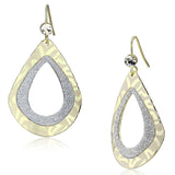 LO2729 - Gold Iron Earrings with Top Grade Crystal  in Clear - Alamode