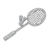 LO2823 - Imitation Rhodium White Metal Brooches with Top Grade Crystal  in Clear - Alamode
