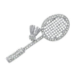 LO2824 - Flash Gold White Metal Brooches with Top Grade Crystal  in Clear - Alamode