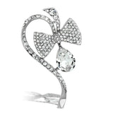 LO2832 - Flash Rose Gold White Metal Brooches with Synthetic Synthetic Glass in Clear - Alamode - Flyclothing LLC