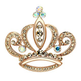 LO2871 - Flash Rose Gold White Metal Brooches with Top Grade Crystal  in Multi Color