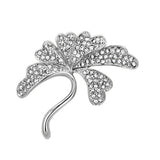 LO2875 - Flash Rose Gold White Metal Brooches with Top Grade Crystal in Clear - Alamode - Flyclothing LLC