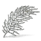 LO2920 - Flash Rose Gold White Metal Brooches with Top Grade Crystal in Clear - Alamode - Flyclothing LLC