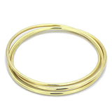 LO3070 - Gold Brass Bangle with No Stone - Alamode
