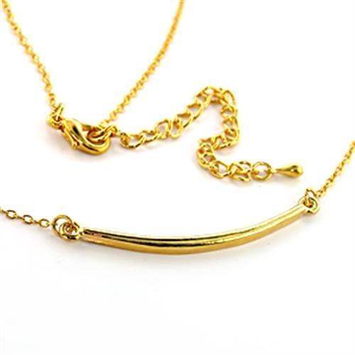 LO310 - Gold Brass Pendant with No Stone - Alamode - Flyclothing LLC