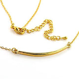 LO310 - Gold Brass Pendant with No Stone - Alamode