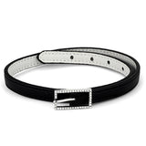 LO3236 - Rhodium Brass Bracelet with Top Grade Crystal  in Clear - Alamode
