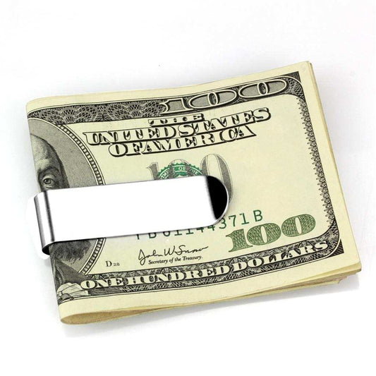 LO3379 - High polished (no plating) Stainless Steel Money clip with No Stone - Alamode - Flyclothing LLC