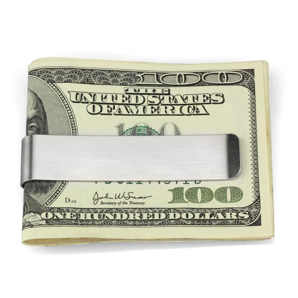 LO3381 - High polished (no plating) Stainless Steel Money clip with No Stone - Alamode