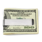 LO3381 - High polished (no plating) Stainless Steel Money clip with No Stone - Alamode