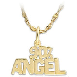 LO341 - Gold Brass Pendant with No Stone - Alamode