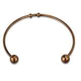 LO3735 - IP Coffee light Stainless Steel Bangle with No Stone - Alamode