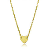 LO3843 - Gold & Brush Brass Chain Pendant with No Stone - Alamode - Flyclothing LLC