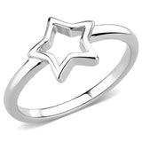 LO3982 - Rhodium Brass Ring with No Stone - Alamode - Flyclothing LLC