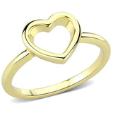 LO3985 - Flash Gold Brass Ring with No Stone - Alamode - Flyclothing LLC