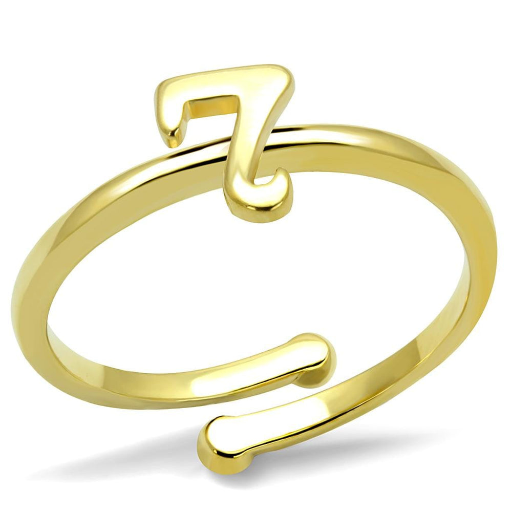 LO4004 - Flash Gold Brass Ring with No Stone - Alamode