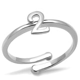 LO4009 - Rhodium Brass Ring with No Stone