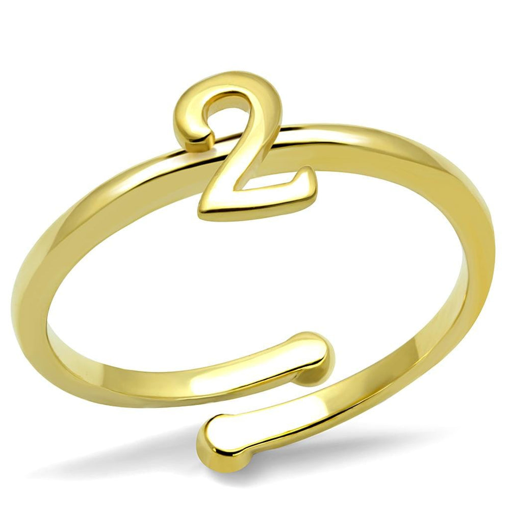 LO4010 - Flash Gold Brass Ring with No Stone - Alamode