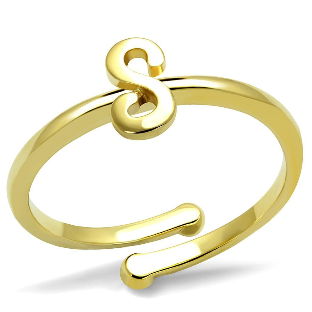 LO4014 - Flash Gold Brass Ring with No Stone - Alamode