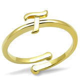 LO4018 - Flash Gold Brass Ring with No Stone