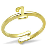 LO4020 - Flash Gold Brass Ring with No Stone - Alamode - Flyclothing LLC