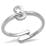 LO4021 - Rhodium Brass Ring with No Stone - Alamode