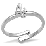 LO4031 - Rhodium Brass Ring with No Stone - Alamode