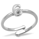 LO4033 - Rhodium Brass Ring with No Stone - Alamode