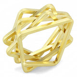 LO4236 - Matte Gold Brass Ring with No Stone - Alamode - Flyclothing LLC