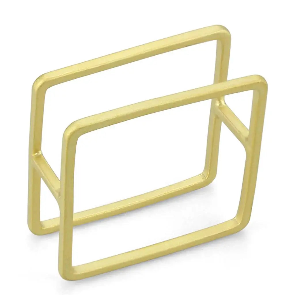 LO4239 - Matte Gold Brass Ring with No Stone - Alamode - Flyclothing LLC