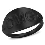 LO4242 - Ruthenium Brass Ring with No Stone - Alamode - Flyclothing LLC