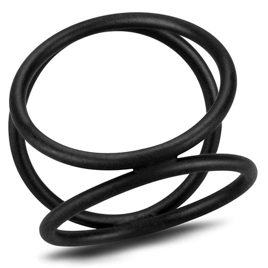LO4248 - Ruthenium Brass Ring with No Stone - Alamode - Flyclothing LLC