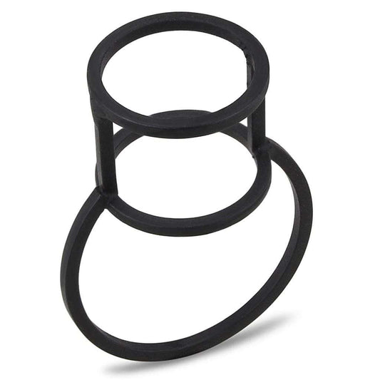 LO4251 - Ruthenium Brass Ring with No Stone - Alamode - Flyclothing LLC