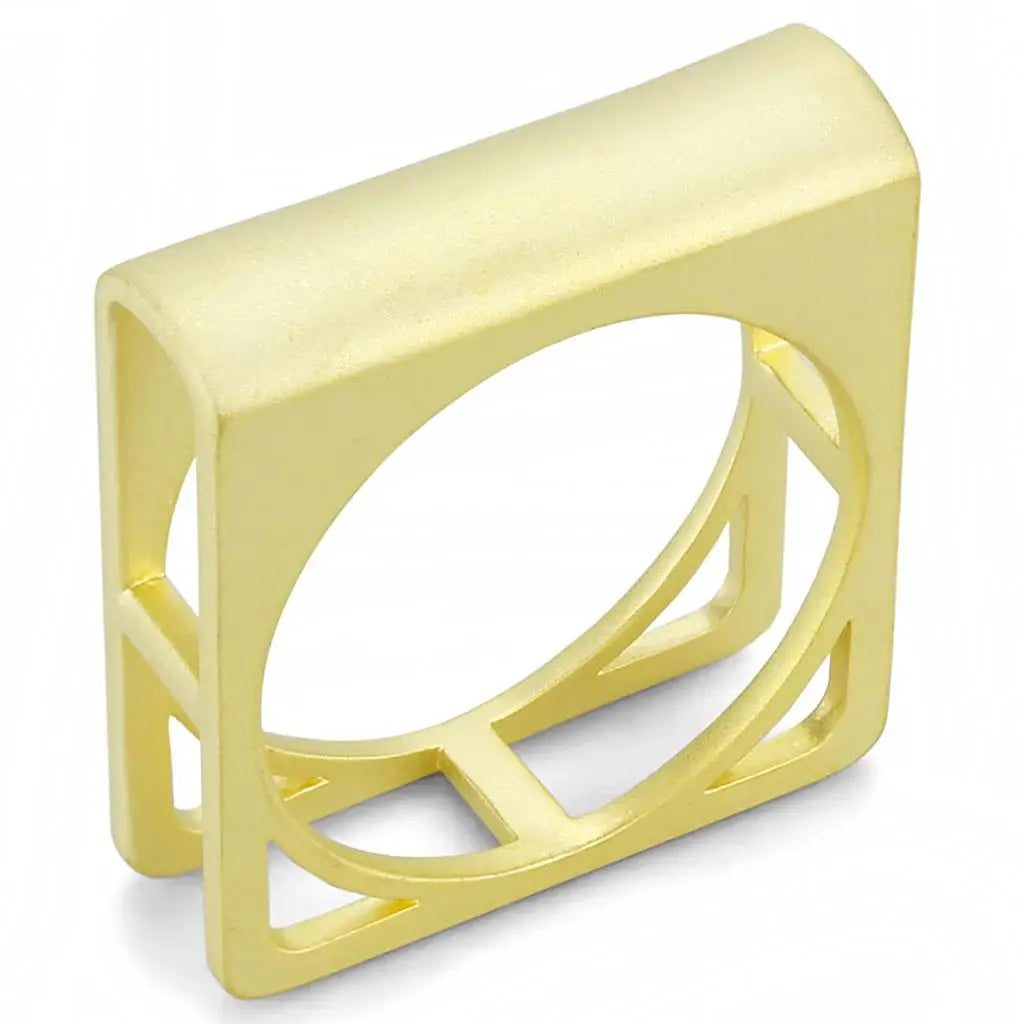 LO4257 - Matte Gold Brass Ring with No Stone - Alamode - Flyclothing LLC