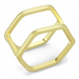 LO4264 - Matte Gold Brass Ring with No Stone - Alamode