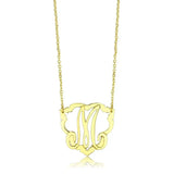 LO4688 - Flash Gold Brass Necklace with No Stone - Alamode - Flyclothing LLC