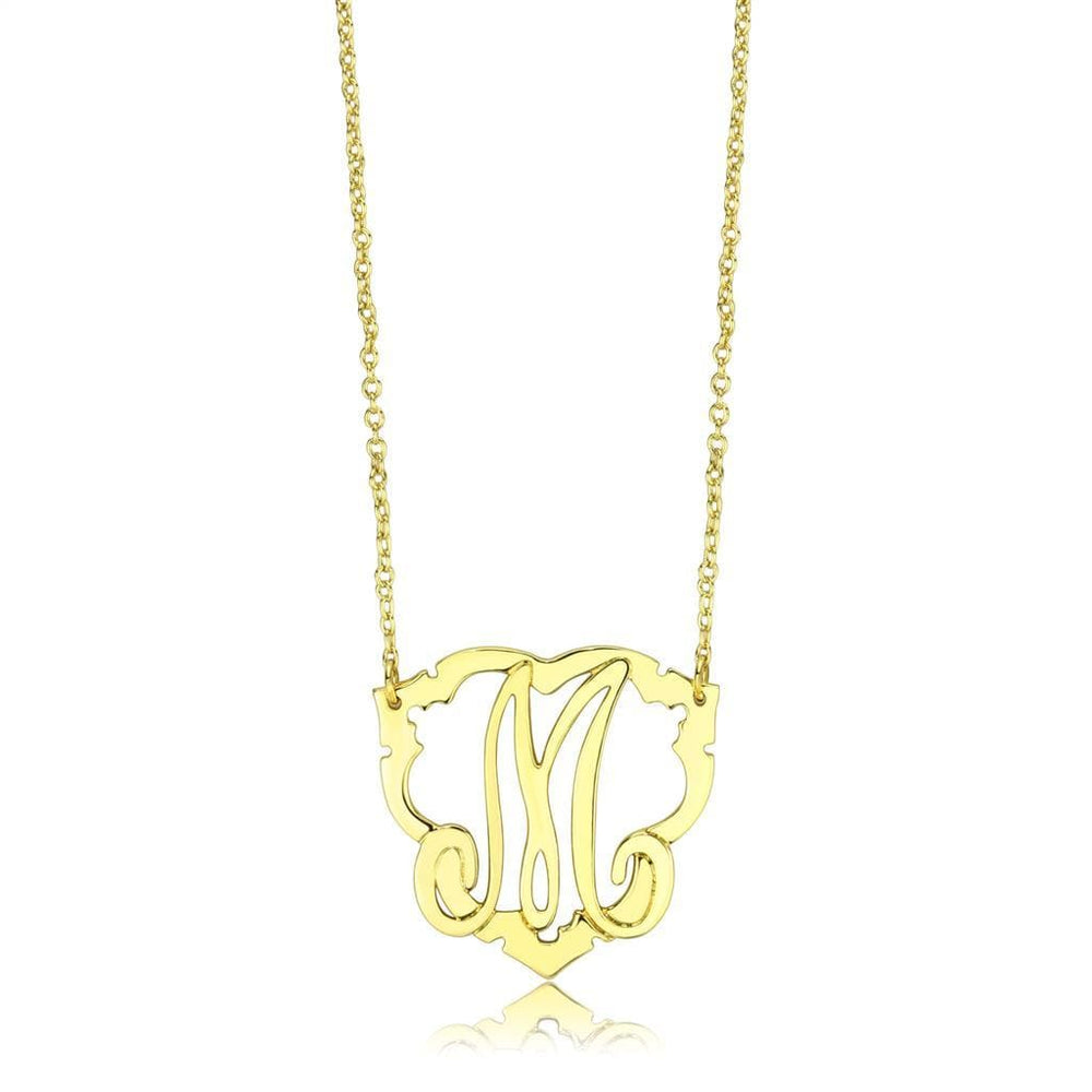 LO4688 - Flash Gold Brass Necklace with No Stone - Alamode