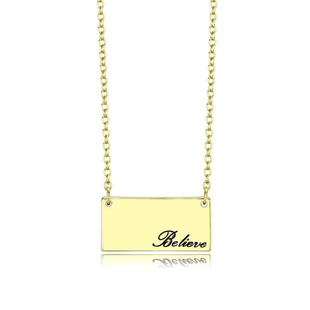 LO4700 - Flash Gold Brass Necklace with Top Grade Crystal  in Clear - Alamode