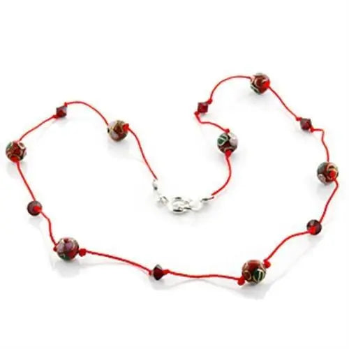 LO740 - Resin Necklace with Epoxy in Multi Color - Alamode - Flyclothing LLC