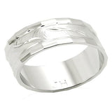 LO982 - Imitation Rhodium Brass Ring with No Stone - Alamode